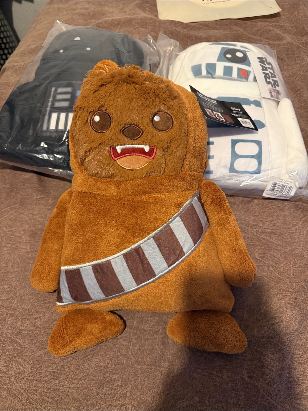 3 Star Wars Plush character, toddler blanket